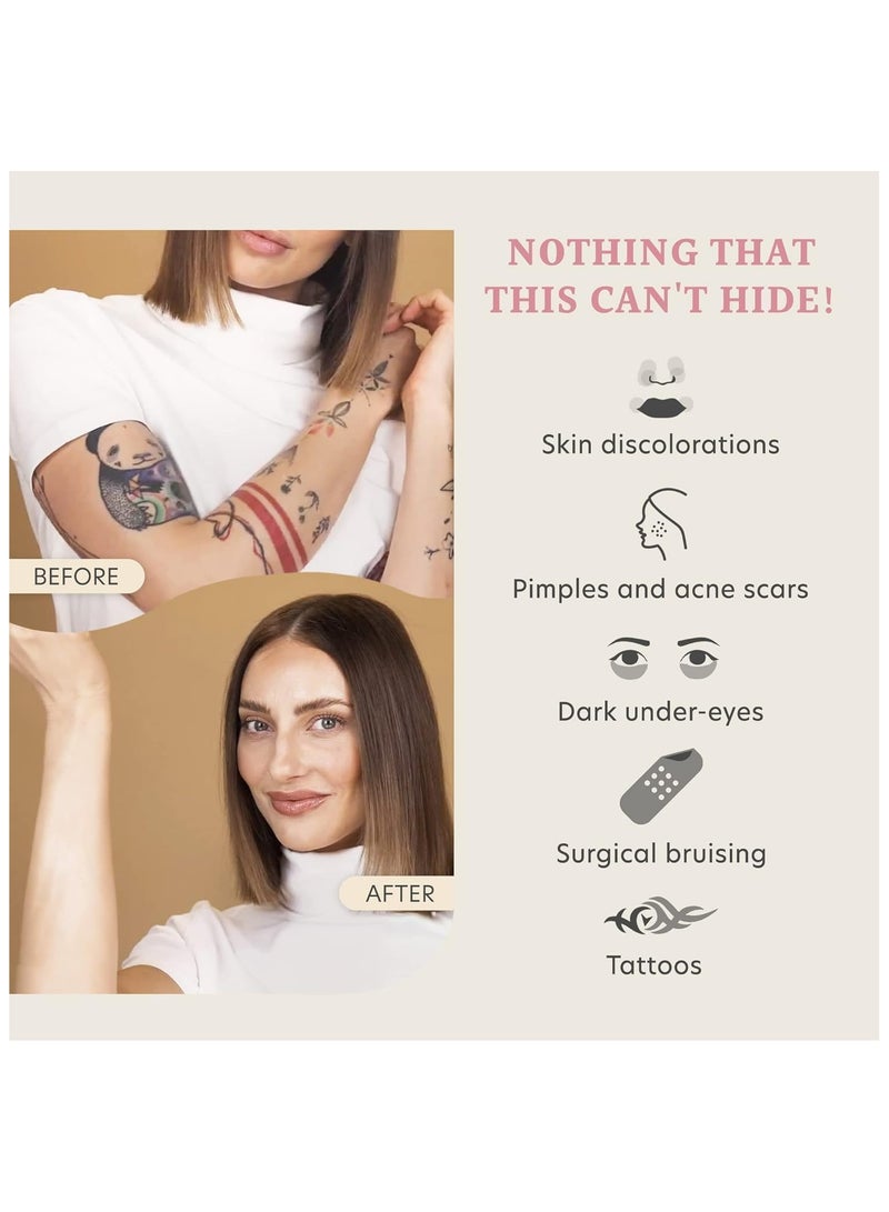 Dermacol Make Up Cover Full Coverage Foundation 30g Shade 212 Long Lasting Waterproof Makeup Cover Cream SPF30 Hypoallergenic & Light Weight Liquid | Tattoo, Acne, Spots, Under eye Skin Cover up - Image 4