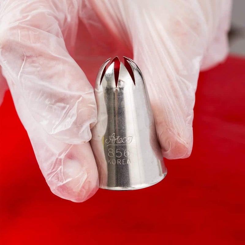 Ateco #856 Deep Closed Star Pastry Tip - Stainless Steel - Image 4