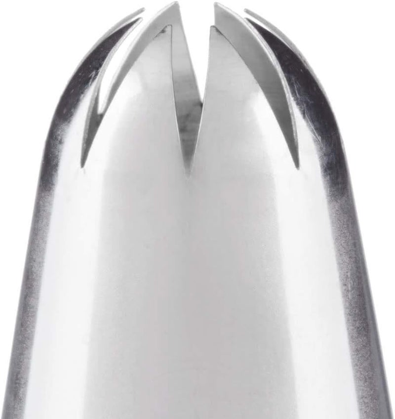 Ateco #856 Deep Closed Star Pastry Tip - Stainless Steel - Image 1