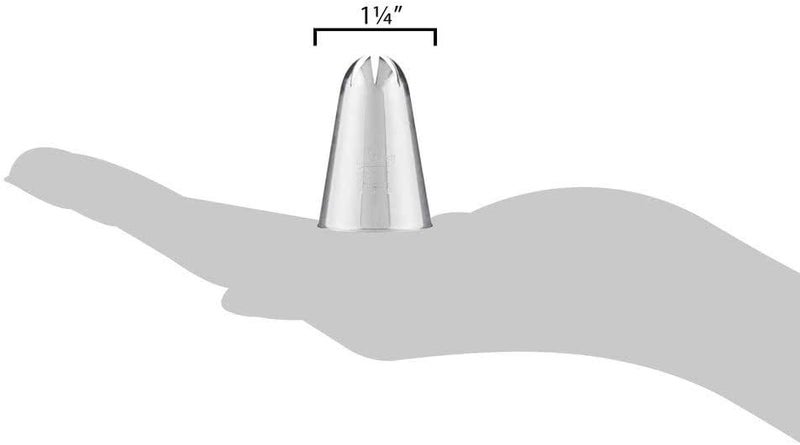 Ateco #856 Deep Closed Star Pastry Tip - Stainless Steel - Image 3
