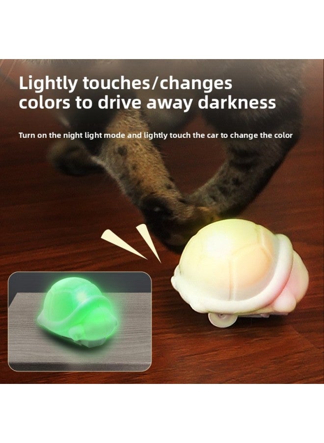 Cat And Dog Pat Toy Stall Lighting Bubble Ball Cat Self-hi To Relieve Boredom Pet Electric Rolling Ball-Colour:Rolling Ball - Colorful Light Car - Two Shapes [colorful Night Light + Music + Driving Alone + Driving Inside The Ball] - Image 3