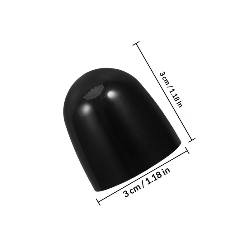 8 Pcs Universal Toilet Bolt Caps Round Push- Toilet Bowl Bolt Caps Covers Bathroom Decor For Easy Installation Black - Image 2