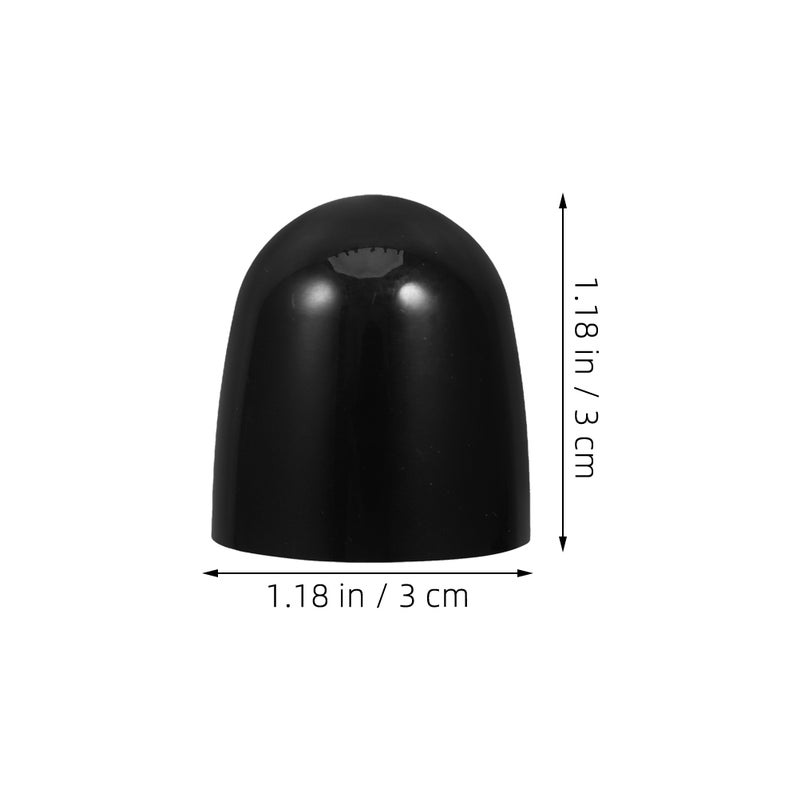 8 Pcs Universal Toilet Bolt Caps Round Push- Toilet Bowl Bolt Caps Covers Bathroom Decor For Easy Installation Black - Image 4