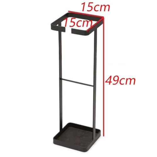 Decorlay Wrought Iron Umbrella Carrying Stand Rack for Canes, Walking Sticks, Indoor Holder Living Room Corner Free Golf Kit Stick Walking Stick & Cane (Black) - Image 3