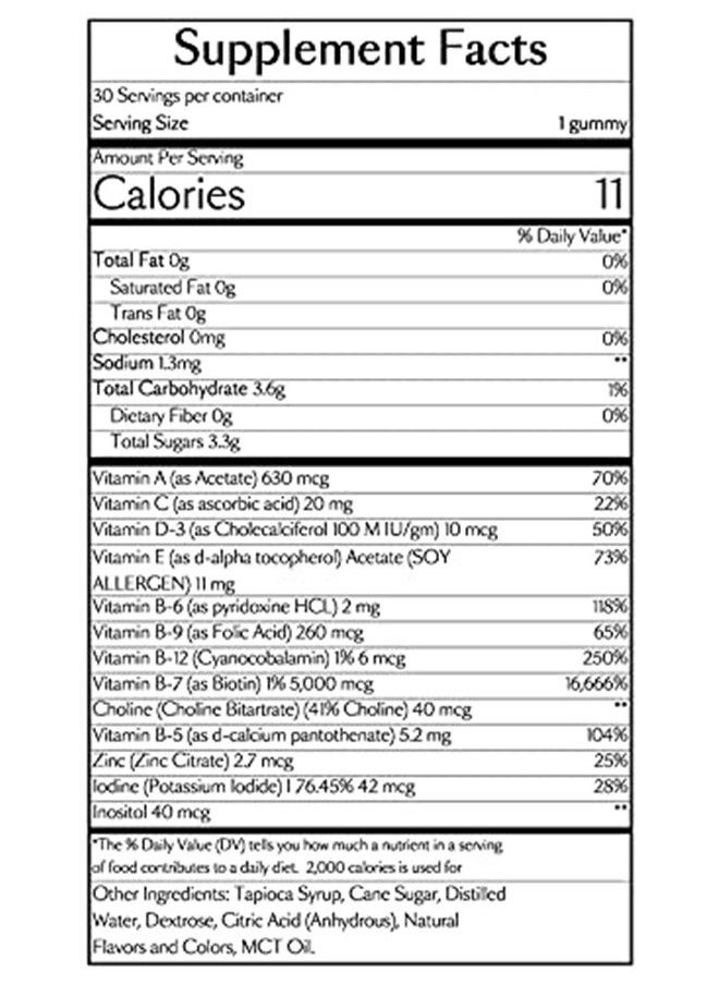 VEGAMOUR - GRO Biotin Gummies - Hair Health Vitamins with Biotin, Vitamin A, Vitamin B, Vitamin C, Vitamin E and Vitamin B12 - Hair Supplement to Support Keratin and Collagen - Image 1