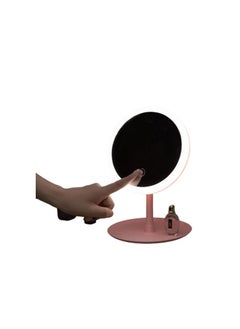 ماركة غير محددة مرآة مكياج دائرية LED قابلة لاعادة الشحن تعمل باللمس  - Image 2