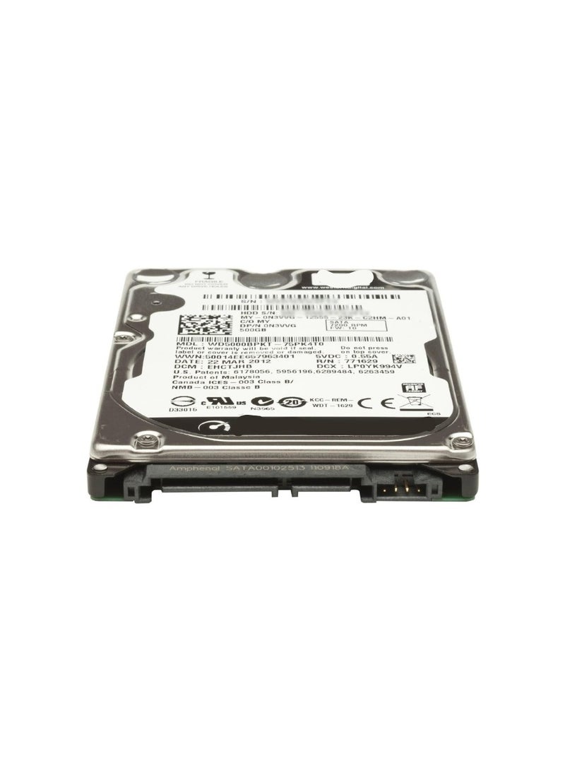 500GB 7200 RPM 16MB Cache SATA 3.0Gb/s 2.5" Internal Notebook Hard Drive (Bare Drive)