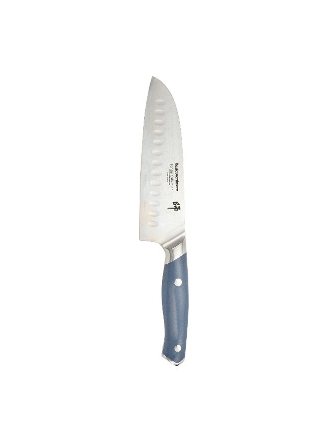Restaurantware Sensei 12.4 Inch Santuko Knife, 1 Sharp Japanese Knife - High-Carbon, 67 Layer, Blue Damascus Steel Sharpest Kitchen Knife, Ergonomic Handle, For Cutting Vegetables And Meat - Image 1