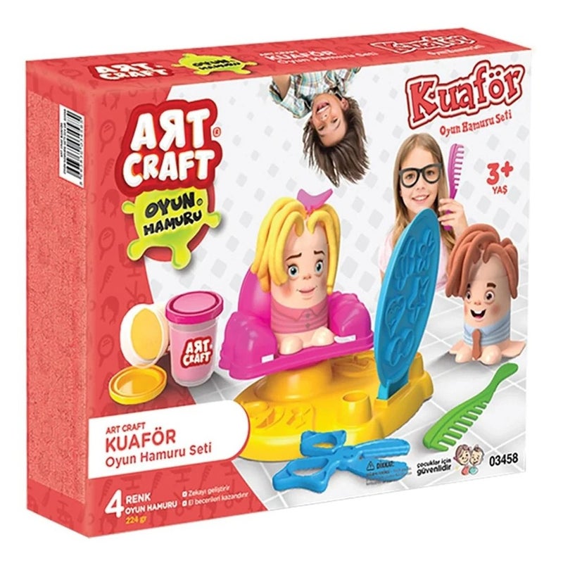 Dede - Art Craft Hairdresser Dough Set 224 Gram - 3458 - Image 1