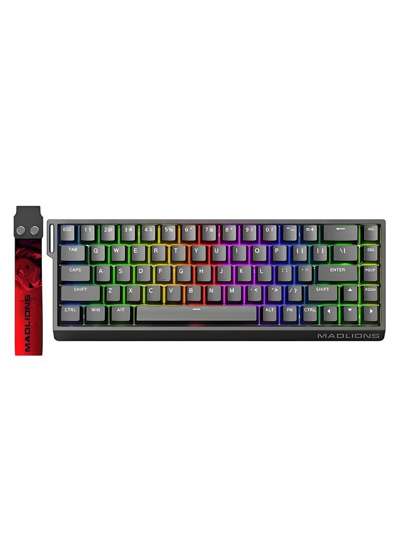 مادليونس لوحة مفاتيح Mad68 HE RGB ميكانيكية، بمفاتيح مغناطيسية وتقنية التبديل السريع، بمعدل تحديث 8000 هرتز ودقة تصل إلى 0.02 مم، مناسبة لألعاب FPS، باللون الأسود، تصميم محمول، هدية مثالية لأعياد الميلاد والمناسبات - Image 2