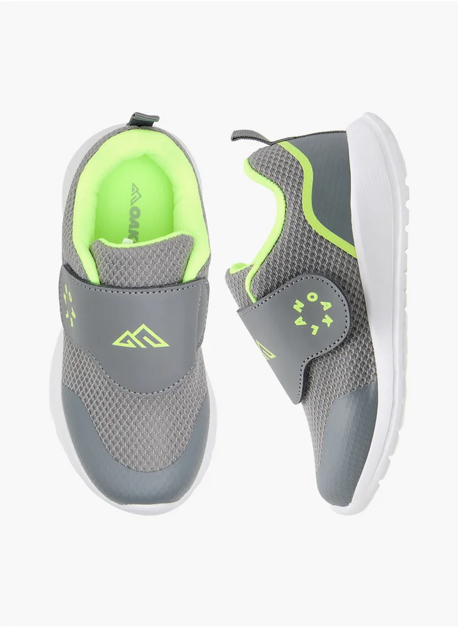 شو اكسبرس Boys Logo Detail Sports Shoes with Hook and Loop Closure