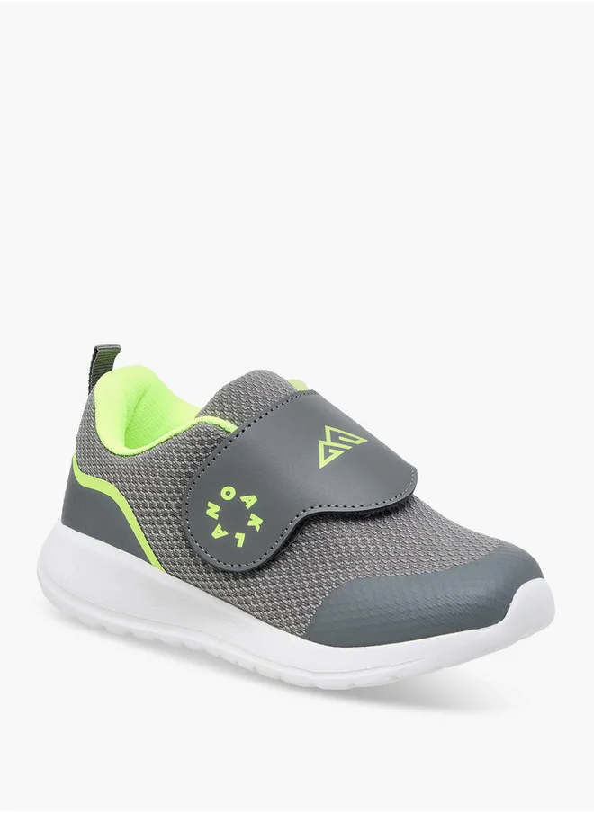 شو اكسبرس Boys Logo Detail Sports Shoes with Hook and Loop Closure