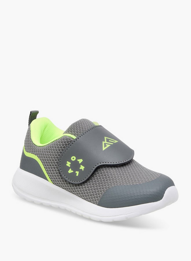 Oaklan by Shoexpress Boys Logo Detail Sports Shoes with Hook and Loop Closure  - Image 2