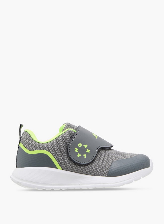 Oaklan by Shoexpress Boys Logo Detail Sports Shoes with Hook and Loop Closure  - Image 3