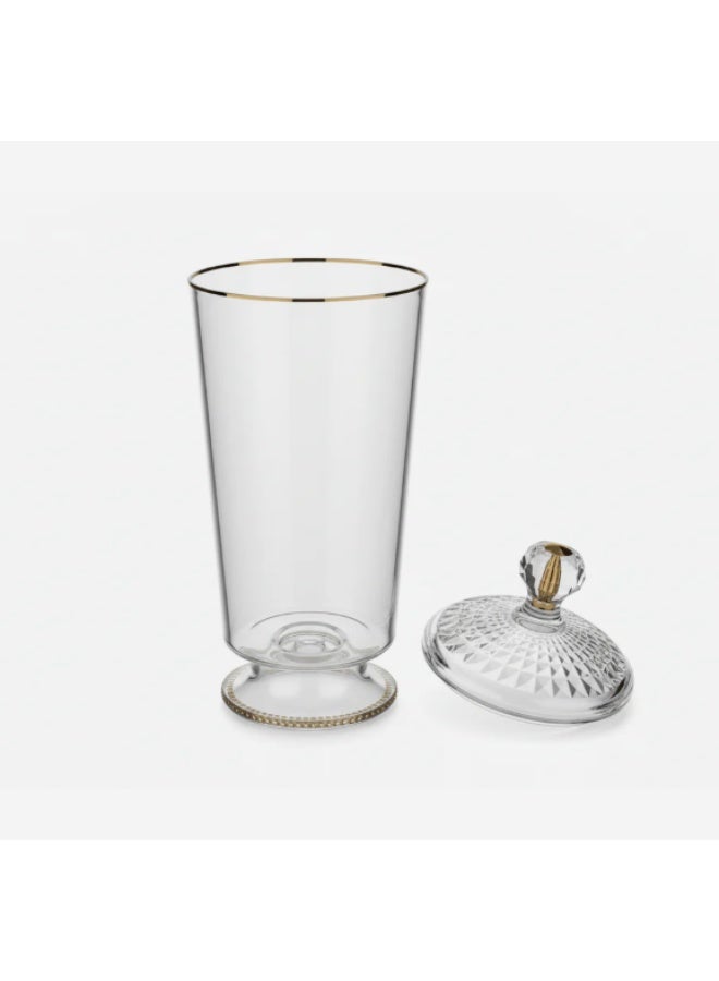 أي كي دي سي علبة تخزين أكريليك محكمة الإغلاق من فينيلي كلاسيك - جسم شفاف مع غطاء آمن للتخزين اليومي في المطبخ، 800 مل - Image 3