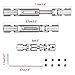 BuleVina 3Pcs Stainless Steel RC Upgrade Universal Drive Shaft FrontMediumBack Kit CVD Transmission Joint 57mm71mm for WPL MN Modes B16 B36 MN77 FY004 6WD 6X6 116 Military Truck Crawler Car Accessories - Image 4