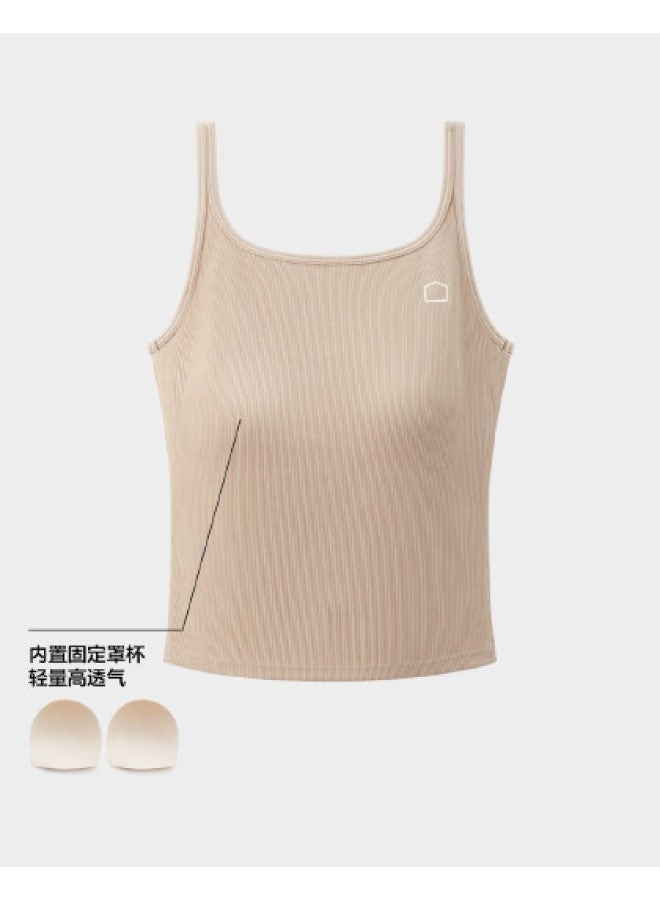 Bananain Mianmian 311H Women'S Camisole Underwear Slim-Fit Built-In Cup Tank Top Base Layer Homewear Spring Summer Style - Image 1