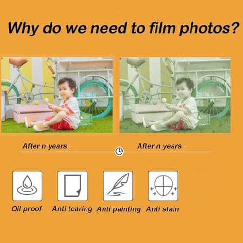 INTBUYING Matte Cold Laminating Roll Film Cold Lamination Film Self-Adhesive Anti-Bubble 25In x180In 3Mil Thick Laminate Roll for Office School - Image 2