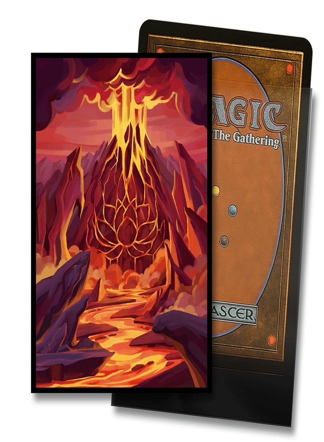 Kiiransr MTG Card Sleeves - Mountain - Lotus Series - Ultra Clear Front & Matte Finish Back, 100 Count Standard Size TCG Sleeves, Matte Art Sleevee for Magic The Gathering - Image 2