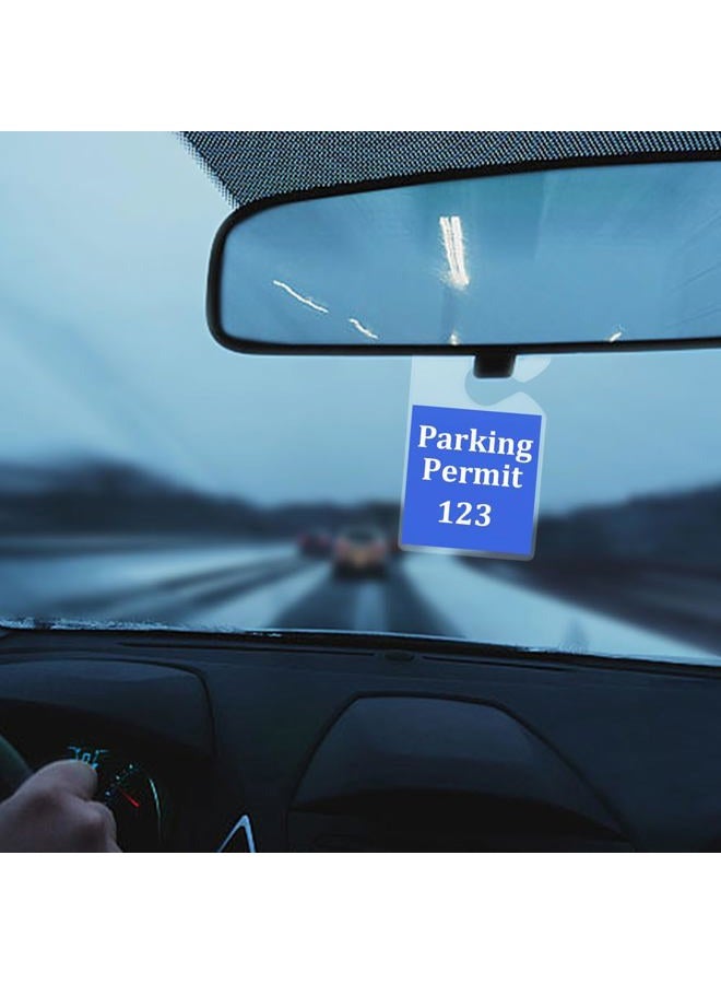 HEVLE 2PCS Clear Parking Permit Holder, Handicap Placard Holder, Rear View Mirror Disability Permit Hanger, Car Vertical Parking Lot Pass Suitable for Car Passes, Stickers, Permits (2PCS) - Image 4