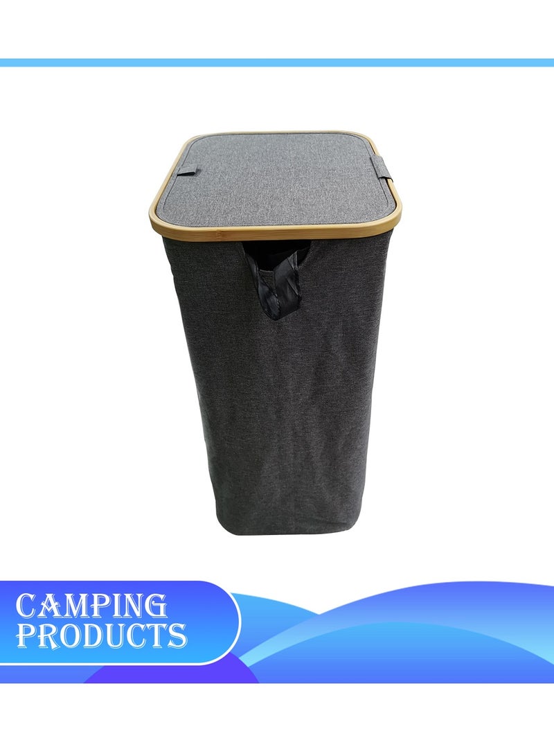 Manful Multi-Functional Portable Camping Storage Box with Bamboo Lid - Image 5