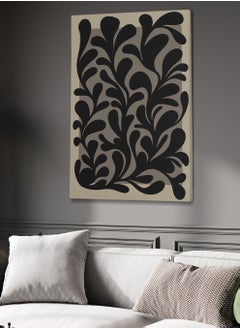 LOWHA Framed Canvas Wall Art Stretched Over Wooden Frame with Abstract Painting  - Image 1
