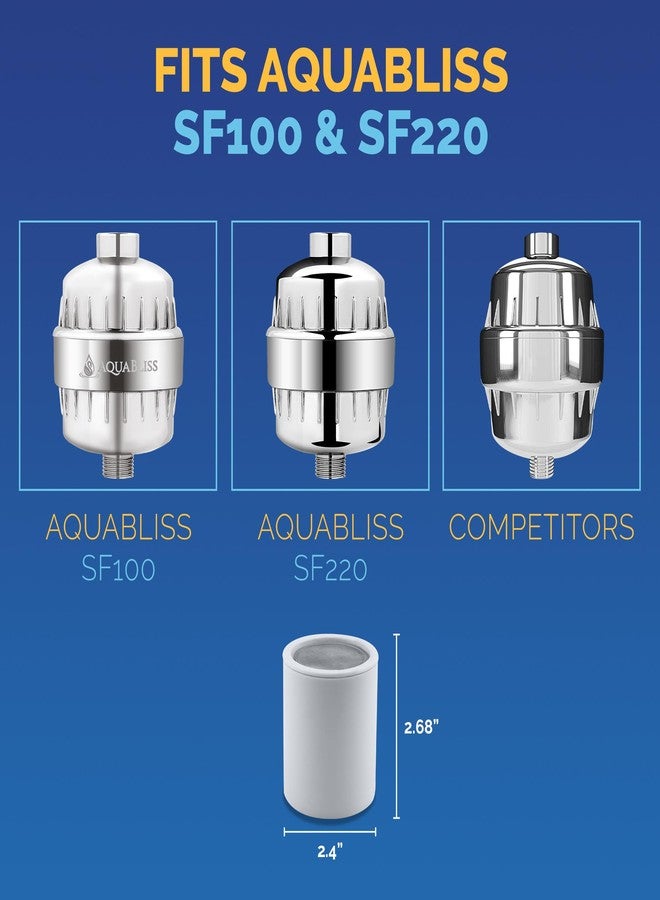 AquaBliss خرطوشة استبدال فلتر الدش عالي الإنتاج من أكوابليس - يقلل المواد الكيميائية والكلور، يستعيد توازن الرقم الهيدروجيني، بشرة متألقة، أظافر قوية وشعر لامع - عبوة واحدة (SFC100) - Image 5