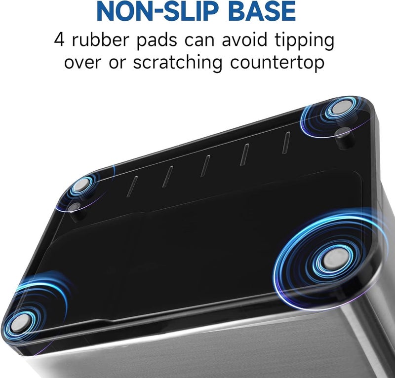 CARTSHOPPER Stainless Steel Kitchen Sink Organizer Tray Drainer Rack,Rustproof Dish Soap Dispenser Brush Holde,Dish Soap Dispenser,Detachable Tray Kitchen Sink Organizer (3 in 1) - Image 3