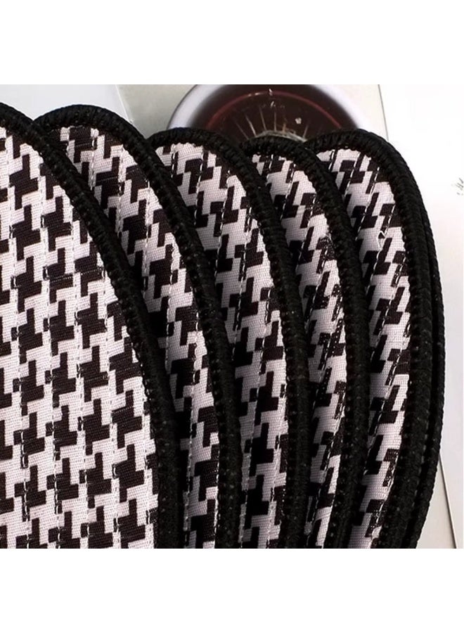 Natural Bamboo Charcoal Scented Shoe Insoles, Odor Absorbing & Sweat Wicking, Ventilated, Houndstooth Design - Image 4