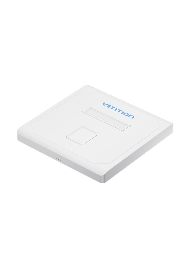 VENTION 1 Port keystone Jack Wall Plate White 86 Type Model # IFDW0 - Image 1