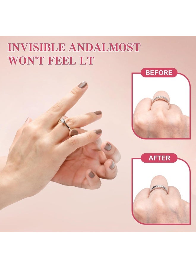 Loose Ring Size Adjuster Set – 8 Pieces with 4 Sizes – Transparent Silicone Anti-Slip Ring Guards for Secure Fit – Adjustable Tools to Resize Oversized Rings Without Permanent Alteration – Comfortable, Invisible, and Safe for Daily Wear – Perfect for Engagement, Wedding, and Everyday Rings for Women and Men - Image 3