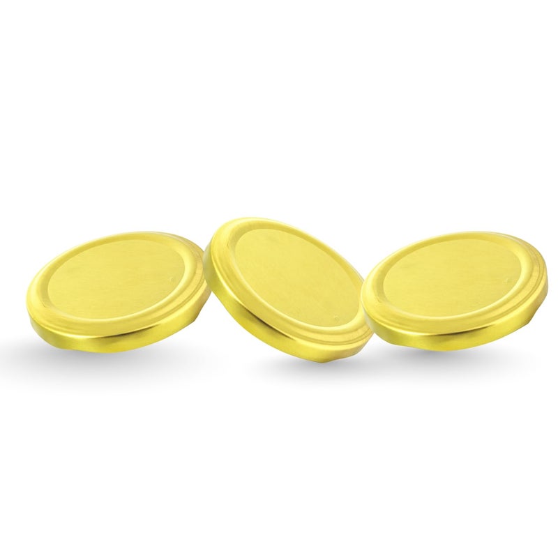 Machak Glass Jar Lids Only 63mm For 63 mm Mouth Jars (Gold, 3 Pcs) - Image 5