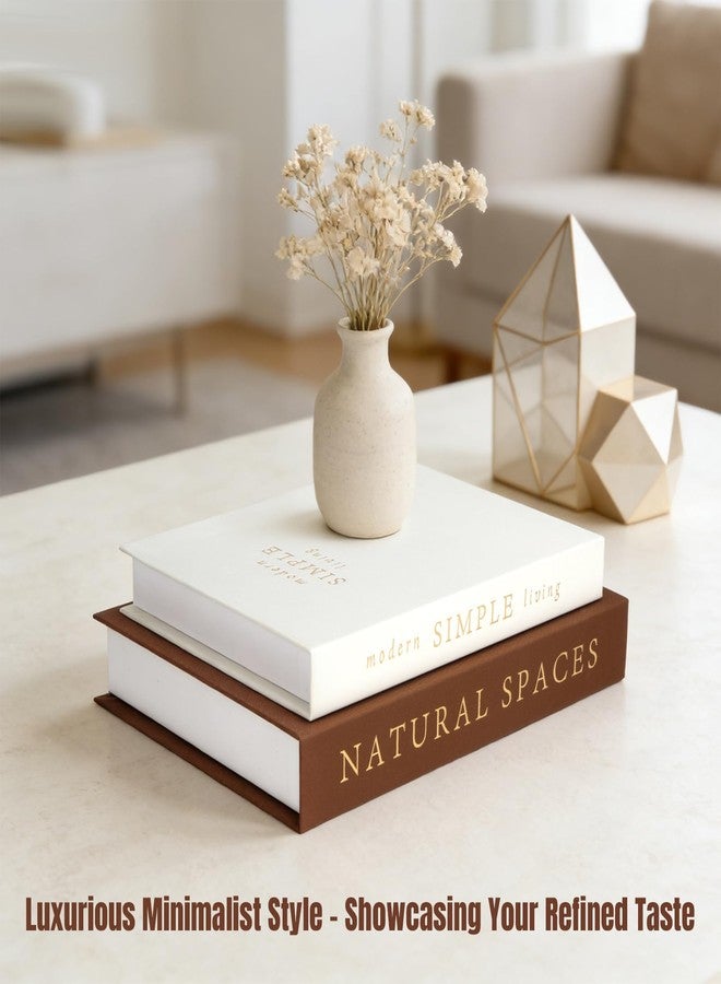 TULOBI Exquisite Decorative Books - Set of 2 Stylish Boxes, Enhance Your Coffee Table, Book Shelf and Mantel Shelf Decor, Linen Fake/Faux Books for Modern Home Decoration, Photo Storage or as a Keepsake Box - Image 4