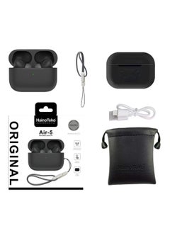 HainoTeko Air-5 Wireless Bluetooth Earbuds Apple & Android Compatibility Built-in Microphone True Wireless Earbuds in-Ear Bluetooth Headphones Earphones Auto Power On/Off Touch Control Black  - Image 2
