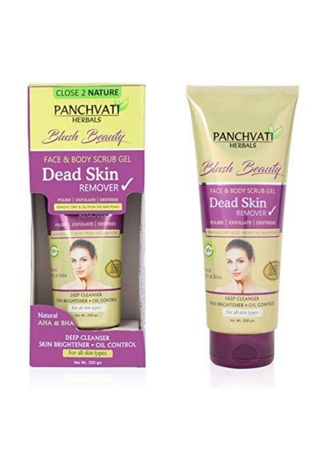 Panchvati Dead Skin Remover Gel With Pineapple Papaya Tomato & Cucumber Enzymes Extracts (Face & Body Scrub Gel) Parabens & Sulphate Free Combo Pack Of 2 (Each 200 Ml) Cleansing Dead Skin & Tan Removal  - Image 3