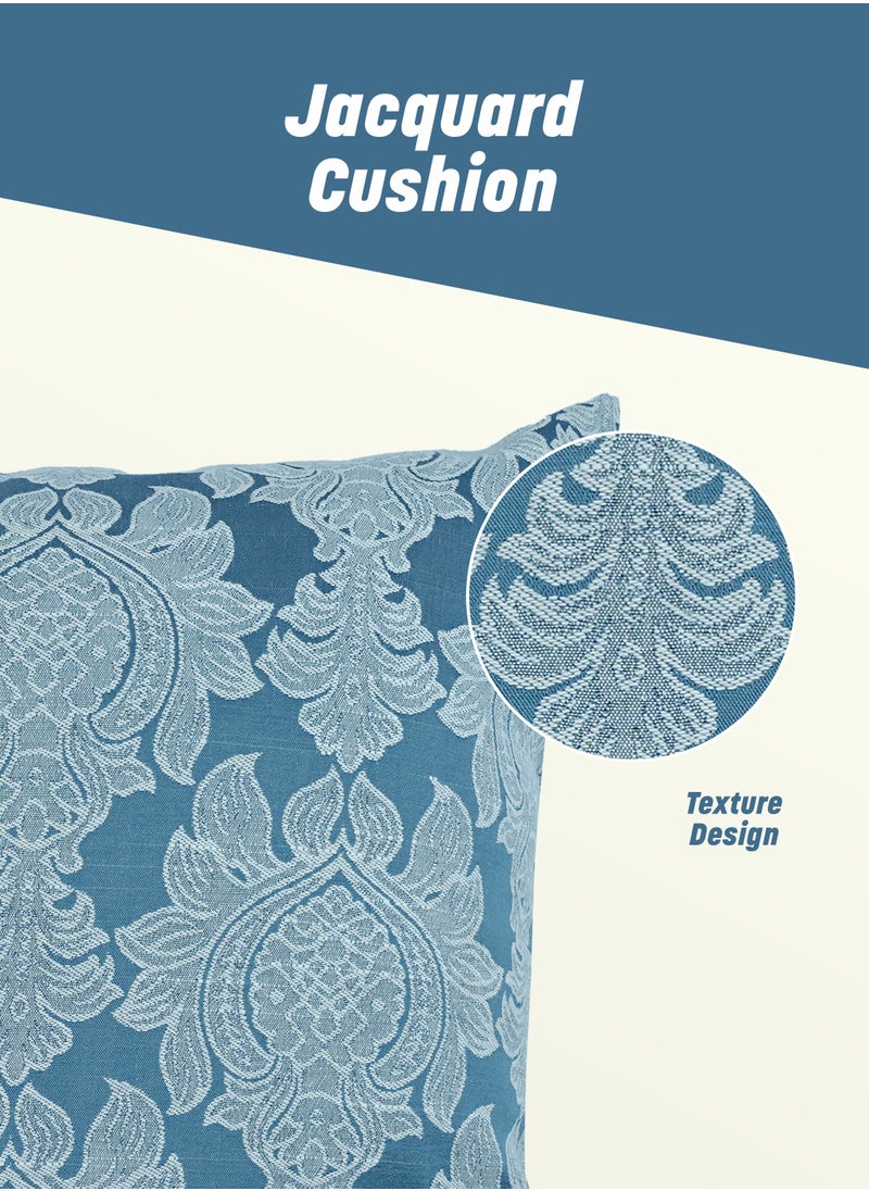 American Linen Jacquard Cushion with Assorted colors, Size 40X40 Cm  - Image 2