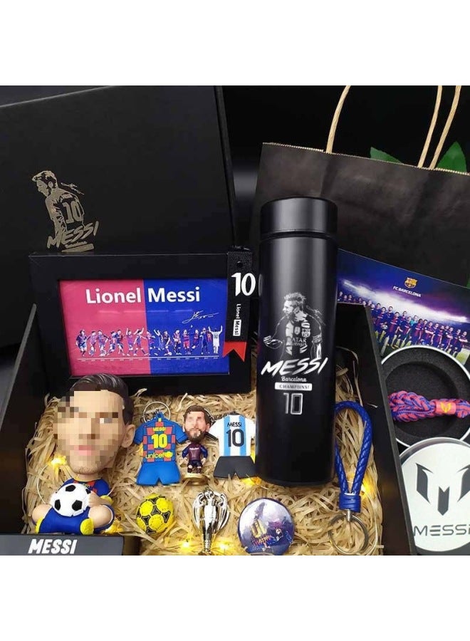 Football Commemorative Gift Ronaldo Handheld Messi Souvenir Real Madrid Surrounding School Birthday Gift For Boys-Color:C Luo Gift Box