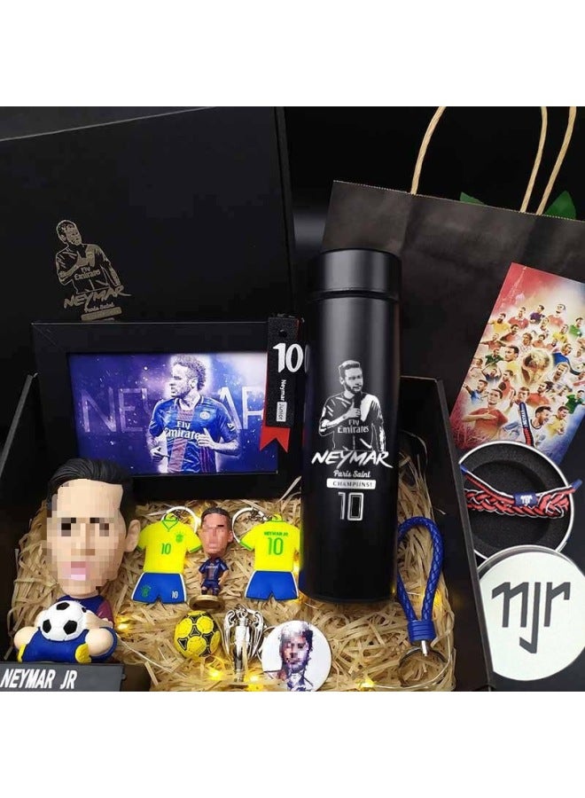 Football Commemorative Gift Ronaldo Handheld Messi Souvenir Real Madrid Surrounding School Birthday Gift For Boys-Color:C Luo Gift Box