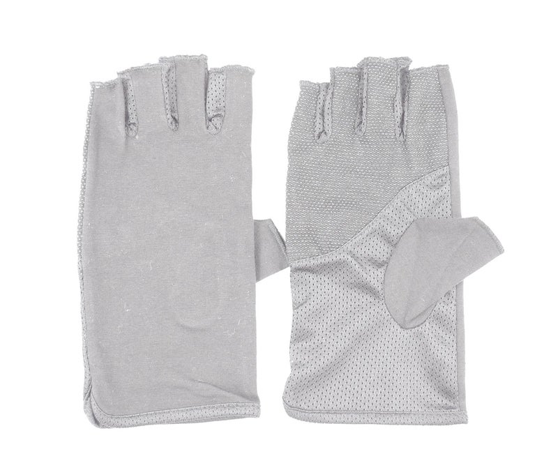 JURUAA Men Fashion Summer Touchscreen UV Driving Gloves Sun Light Weight Driving Gloves Grey - Image 1