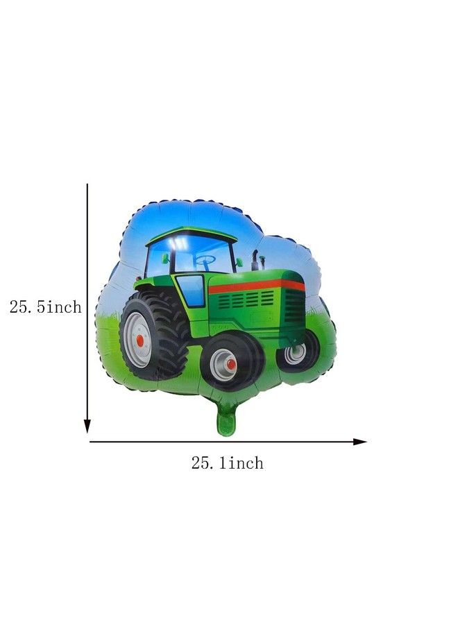 DYT 4Pieces Farm Tractor Giant Foil Balloons For Birthday Baby Shower Tractor Themed Party Decorations Supplies - Image 4