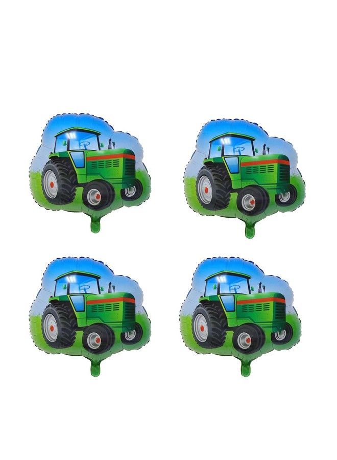 DYT 4Pieces Farm Tractor Giant Foil Balloons For Birthday Baby Shower Tractor Themed Party Decorations Supplies - Image 2