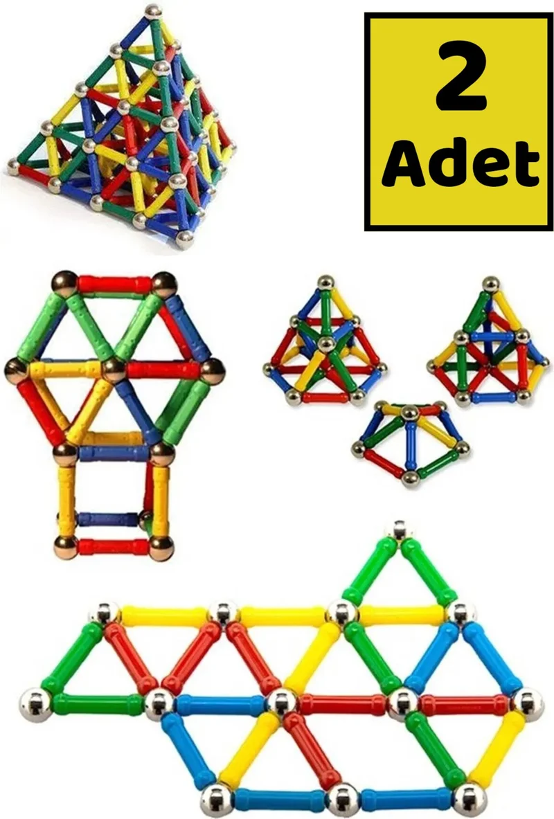 Mobee 2 Pieces Magnetic LEGO Magnetic Balance Joysticks Educational Toy 2 Pieces 37 Piece LEGO Set