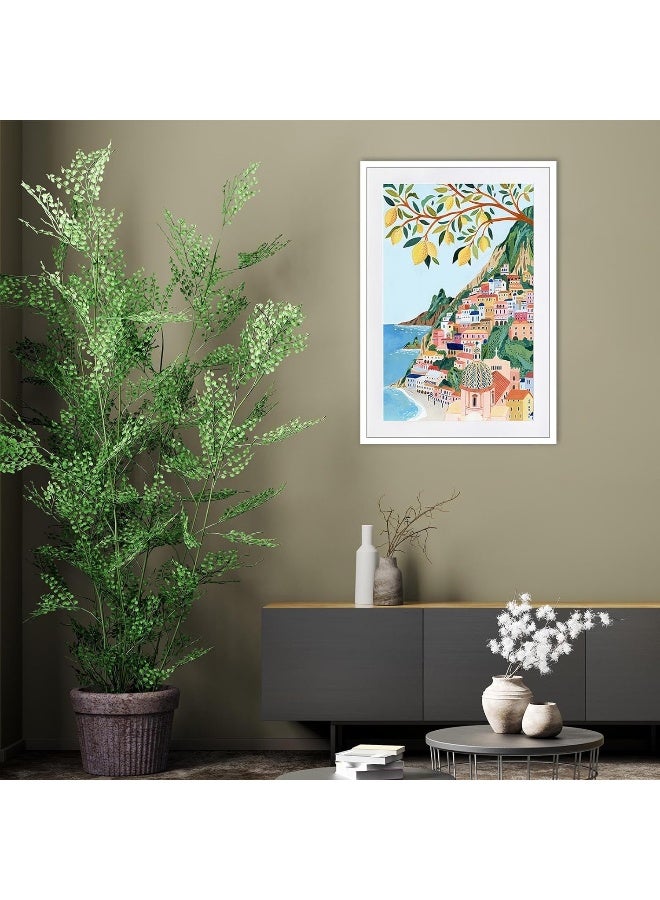 Home Trove KIJDID Italy Positano Amalfi Coast Retro Abstract Posters Beautiful Countryside And Blue Sea Scene Wall Art Colorful Room Aesthetic Style Prints For Home Bedroom Dorm Wall Decor 12x16in Unframed  - Image 5