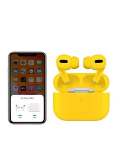 SHOPI InPods Pro Wireless Bluetooth Earphone In Ear Earbuds Smart Touch Stereo Headphones Macaron TWS Bluetooth 5.0 Sports Gaming Headset For IOS Android Phone Huawei Xiaomi Samsung OPPO Vivo - YELLOW  - Image 2