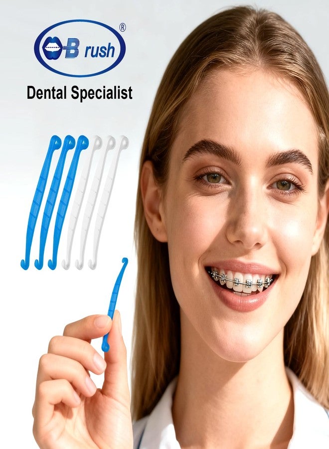B Rush Aligner Remover Tools and Elastic Placers Set, 6 Removers and 12 Placers, Multi-Color, for Invisalign Retainers and Braces, 18 Piece Dental Care Kit - Image 4