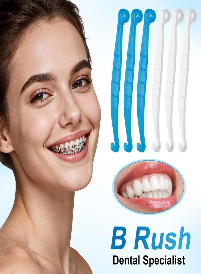 B Rush Aligner Remover Tools and Elastic Placers Set, 6 Removers and 12 Placers, Multi-Color, for Invisalign Retainers and Braces, 18 Piece Dental Care Kit - Image 5