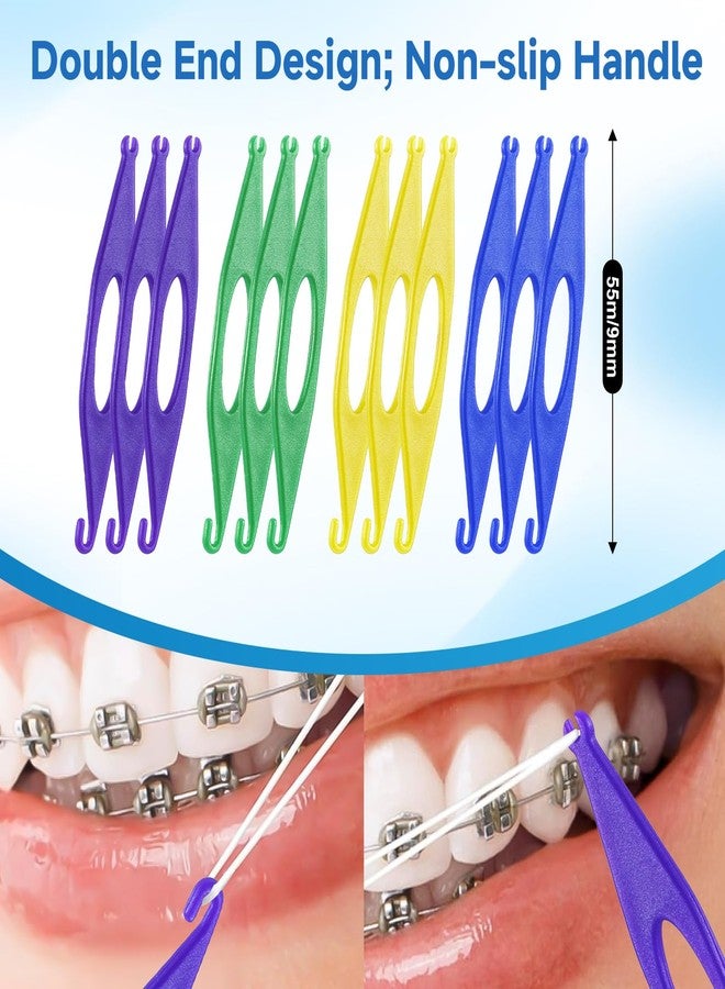 B Rush Aligner Remover Tools and Elastic Placers Set, 6 Removers and 12 Placers, Multi-Color, for Invisalign Retainers and Braces, 18 Piece Dental Care Kit - Image 2