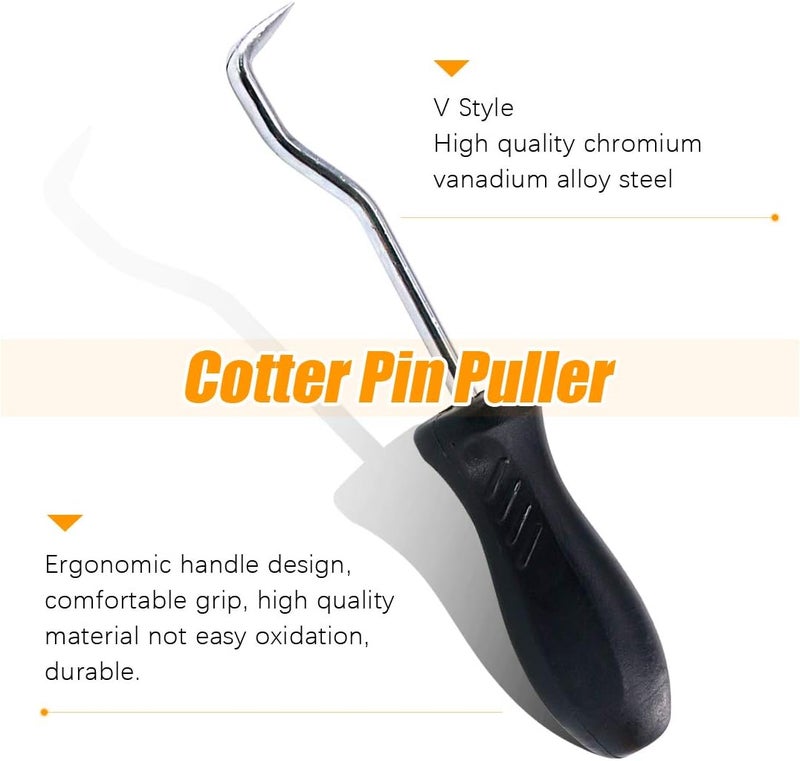 Rustark 12 Piece Windshield Installation Tools kit, 10 Piece Stick Setting Tool, 1 Piece Offset Windshield Installing Tool, 1 Piece Cotter Pin Puller for Installing Windshield Gaskets, Trim and Strips - Image 5