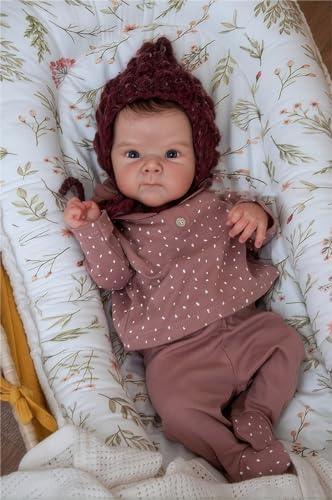 Zero Pam Full Silicone Reborn Baby Dolls 18 Inch Real Life Baby Dolls Silicone Full Body Anatomically Correct Babys Doll Girl Realistic Newborn Girl Lifelike Infant Dolls for Kids Gifts - Image 5