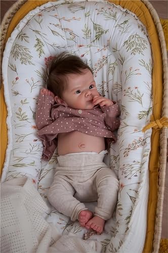 Zero Pam Full Silicone Reborn Baby Dolls 18 Inch Real Life Baby Dolls Silicone Full Body Anatomically Correct Babys Doll Girl Realistic Newborn Girl Lifelike Infant Dolls for Kids Gifts - Image 1